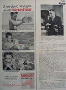 Band Aid Three New Bandages Ad 1965