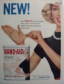 Band Aid Lady With Band Aid On Hand Ad 1958