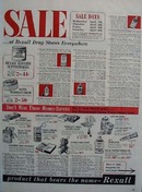 Rexall Drug Store Twice As Much Ad 1954