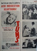 Tums Don't Let Sleep Be Spoiled Ad 1956