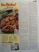 Frenchs Spices Pan Chicken Ad 1952