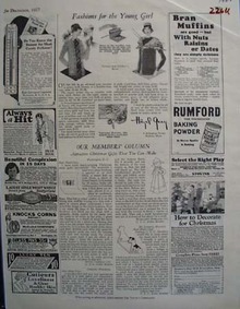Rumford Baking Powder Bran Muffins Ad 1927