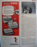 Underwood Sardines Double Reward Ad 1958