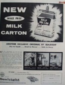 Sealright Milk Carton Ad 1957