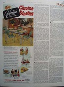 Virtue Bros Dinettes Beauty Color Ad 1952