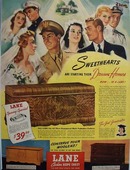 Lane Cedar Chest Sweethearts Ad 1943