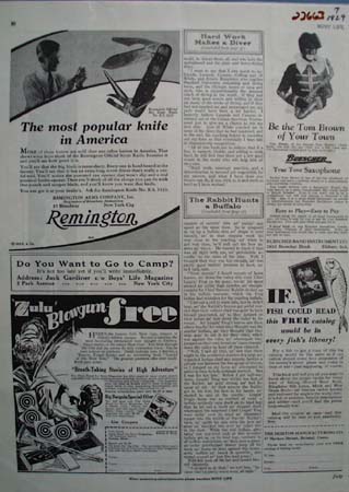Remington Knife Most Popular Ad 1929
