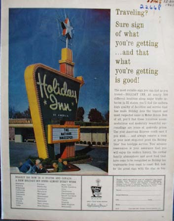 Holiday Inn Traveling Ad 1961