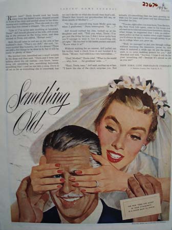 New York Life Insurance Something Old Ad 1952