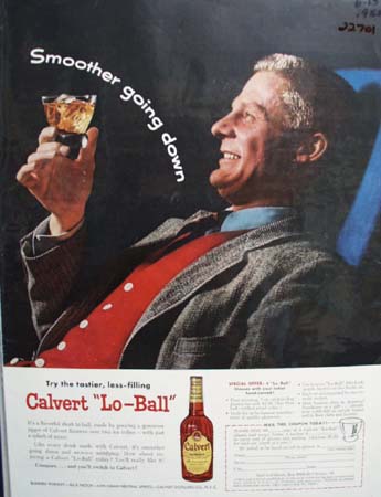 Calvert Lo Ball Ad 1955
