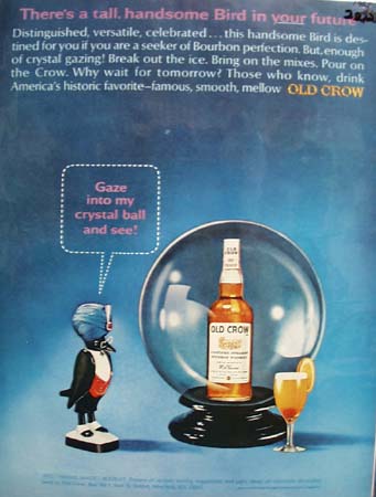 Old Crow Theres A Bird In Your Future Ad 1965