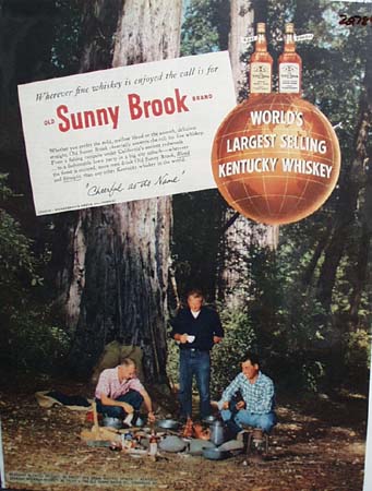 Sunny Brook Cheerful As Its Name Ad 1954