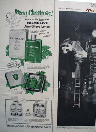 Palmolive After Shave Christmas Ad 1954