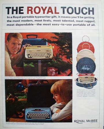 Corona Typewriter Christmas Ad 1927