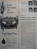 Union Oil Finest Engines Show Their Color Ad 1954
