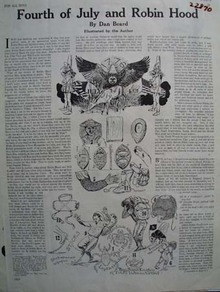 Fourth Of July And Robin Hood Article 1929
