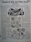 Fourth Of July And Robin Hood Article 1929