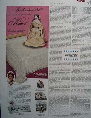 Morgan Jones Bed Spread Ad 1952
