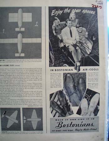 Bostonians Mens Shoes Walk It Like It Ad 1943