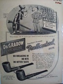 Dr Grabow Pipe No Breaking In Ad 1945