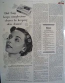 Dial Soap Keeps Skin Cleaner Ad 1952
