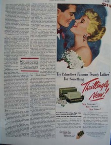 Palmolive Soap Thrillingly New Ad 1949