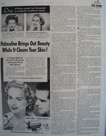 Palmolive Soap Brings Out Beauty Ad 1952