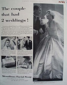 Woodbury Facial Soap Two Weddings Ad 1952
