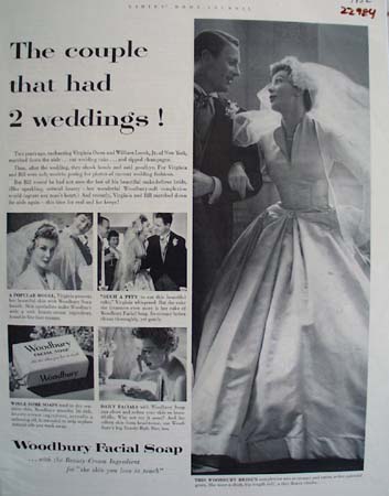 Woodbury Facial Soap Two Weddings Ad 1952