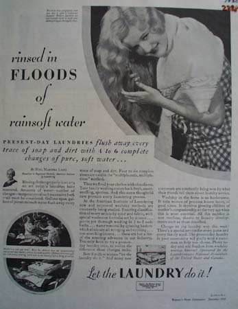 Let The Laundry Do It Ad 1930