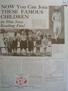 Literary Guild Our Gang And Jackie Coogan Ad 1929
