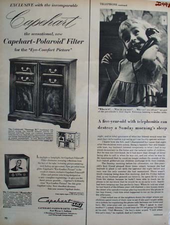 Capehart Television Set 1954