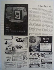 Stromberg Carlson TV Nothing Finer Ad 1953