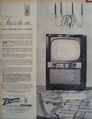 Zenith TV This Is The One Ad 1954