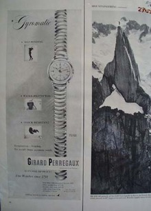 Girard Perregaux Watch Ad 1953
