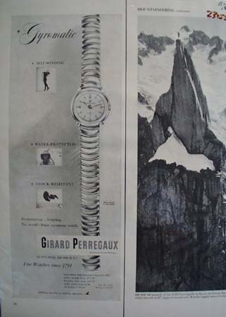 Girard Perregaux Watch Ad 1953
