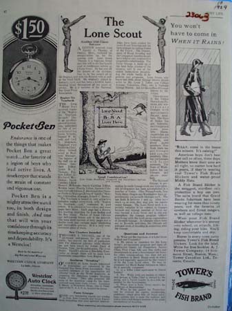 Westclox Pocket Ben In A Circle Ad 1929