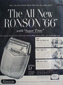Ronson Shaver New Ronson 66 Ad 1956