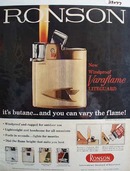 Ronson Lighter Windproof Varaflame Ad 1960