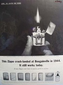 Zippo Lighter Crash Landed At Bougainville Ad 1962