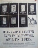 Zippo Lighter W C Kessler Birthday Gift Ad 1965