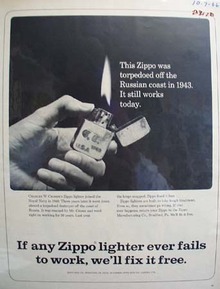 Zippo Lighter Charles W Croser Ad 1966