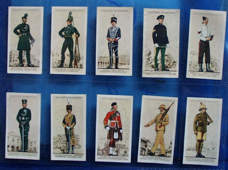Military Uniforms Player and Sons Cards