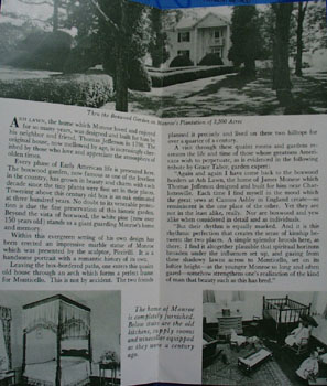 Jamestown National Historic brochure 1946
