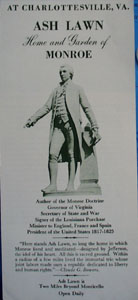 Ash Lawn Brochure at Charlottesville VA