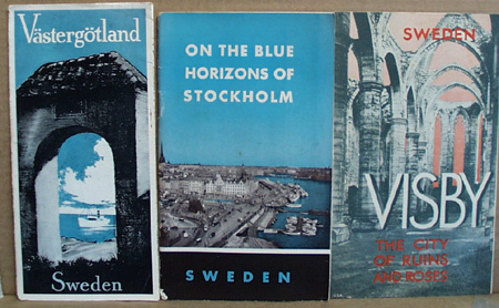 1930 Sweden Booklets featuring Visby