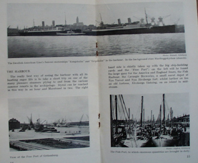 1930 Sweden Booklet Gothenburg that has nice ship litho