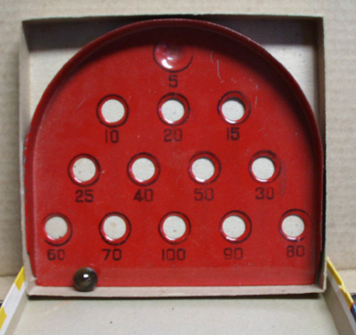 Skill Ball Marble game by Louis Marx and co