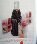 Coca Cola And Berries In Ice Cube Tray Ad 1963