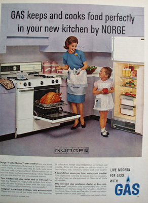 American Gas Co. And Norge Range And Frig Ad 1962